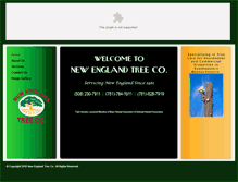 Tablet Screenshot of newenglandtreeco.com